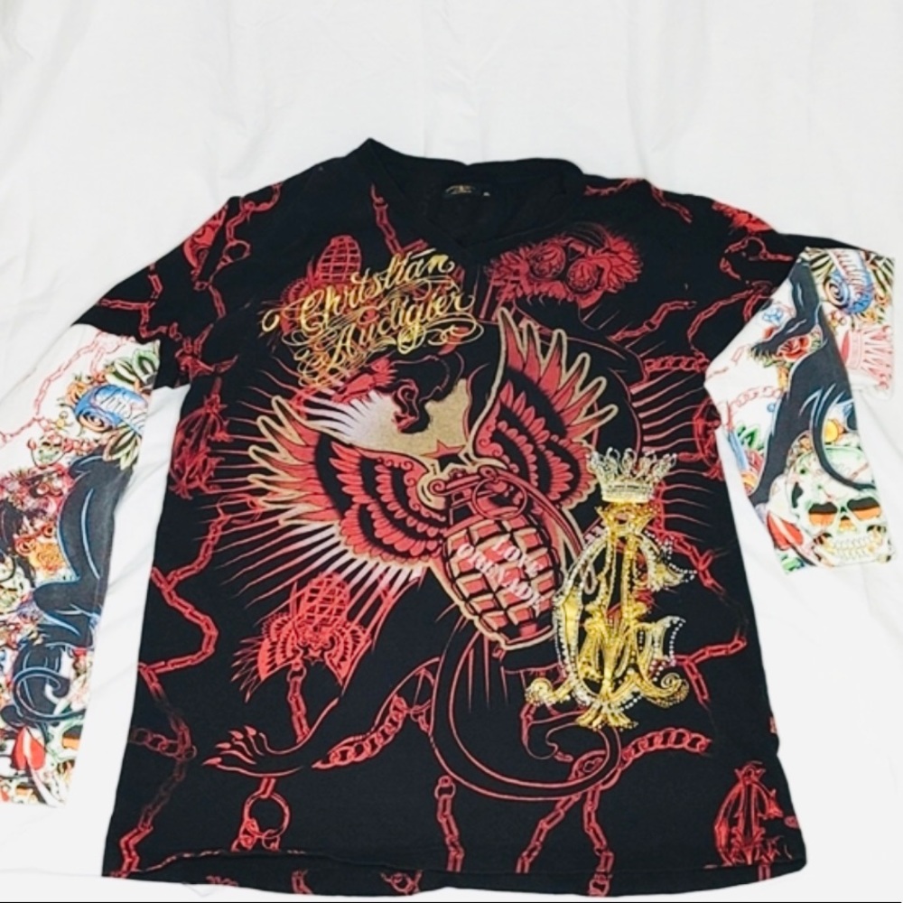 Christian Audigier | Graphic Long Sleeve T- Shirt